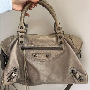 Balenciaga city bag type in beige